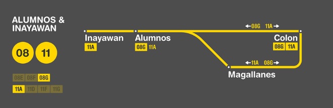 Alumnos Inayawan Route Map
