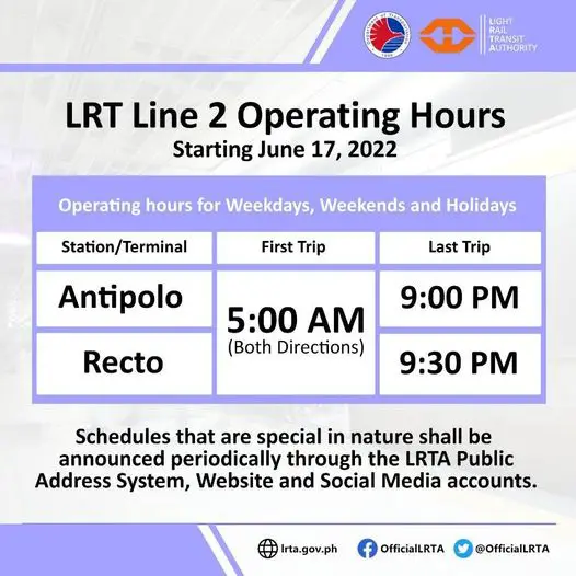 Lrt 2 Schedule Today